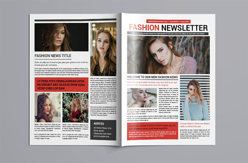 22 Best Free Newsletter Templates (InDesign, PSD and Word Newsletter Templates) | Graficznie